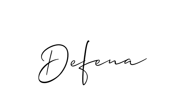 You can use this online signature creator to create a handwritten signature for the name Defena. This is the best online autograph maker. Defena signature style 2 images and pictures png