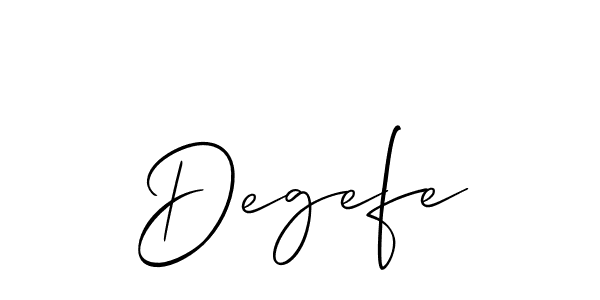 Allison_Script is a professional signature style that is perfect for those who want to add a touch of class to their signature. It is also a great choice for those who want to make their signature more unique. Get Degefe name to fancy signature for free. Degefe signature style 2 images and pictures png