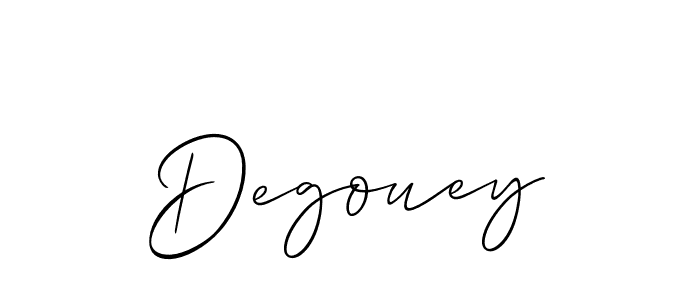 Degouey stylish signature style. Best Handwritten Sign (Allison_Script) for my name. Handwritten Signature Collection Ideas for my name Degouey. Degouey signature style 2 images and pictures png