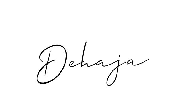 Make a short Dehaja signature style. Manage your documents anywhere anytime using Allison_Script. Create and add eSignatures, submit forms, share and send files easily. Dehaja signature style 2 images and pictures png