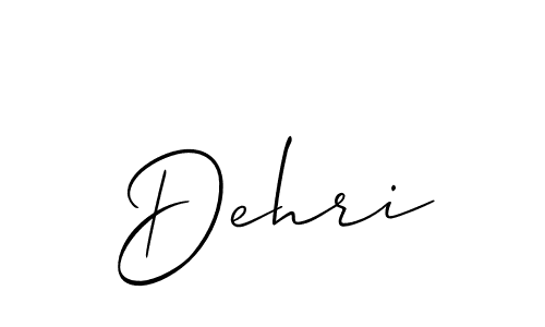 Create a beautiful signature design for name Dehri. With this signature (Allison_Script) fonts, you can make a handwritten signature for free. Dehri signature style 2 images and pictures png