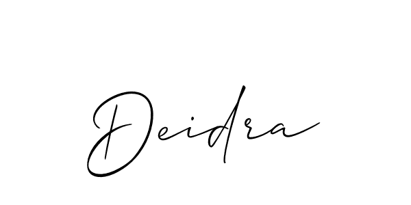 if you are searching for the best signature style for your name Deidra. so please give up your signature search. here we have designed multiple signature styles  using Allison_Script. Deidra signature style 2 images and pictures png