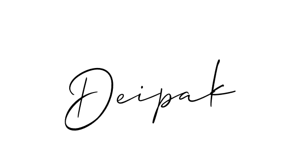 It looks lik you need a new signature style for name Deipak. Design unique handwritten (Allison_Script) signature with our free signature maker in just a few clicks. Deipak signature style 2 images and pictures png
