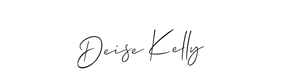 How to make Deise Kelly name signature. Use Allison_Script style for creating short signs online. This is the latest handwritten sign. Deise Kelly signature style 2 images and pictures png