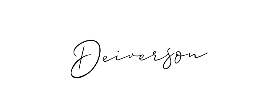 You can use this online signature creator to create a handwritten signature for the name Deiverson. This is the best online autograph maker. Deiverson signature style 2 images and pictures png