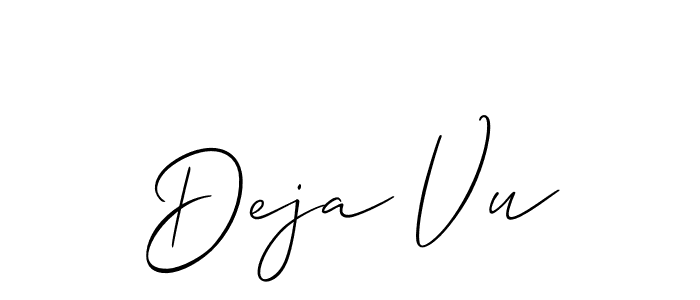 It looks lik you need a new signature style for name Deja Vu. Design unique handwritten (Allison_Script) signature with our free signature maker in just a few clicks. Deja Vu signature style 2 images and pictures png