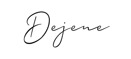 Discover how Dejene looks in an executive cursive font (Allison_Script). Perfect for legal documents, invoices, and certificates. Dejene signature style 2 images and pictures png