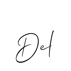 Once you've used our free online signature maker to create your best signature Allison_Script style, it's time to enjoy all of the benefits that Del name signing documents. Del signature style 2 images and pictures png