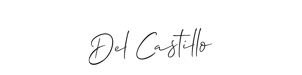 Design your own signature with our free online signature maker. With this signature software, you can create a handwritten (Allison_Script) signature for name Del Castillo. Del Castillo signature style 2 images and pictures png