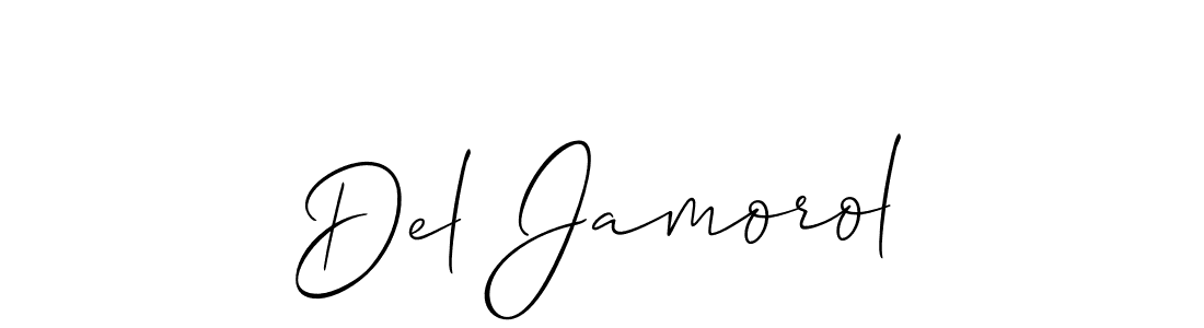 It looks lik you need a new signature style for name Del Jamorol. Design unique handwritten (Allison_Script) signature with our free signature maker in just a few clicks. Del Jamorol signature style 2 images and pictures png