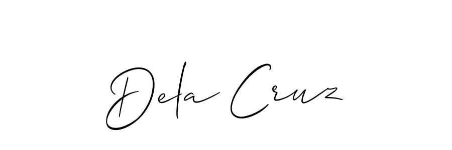 Also we have Dela Cruz name is the best signature style. Create professional handwritten signature collection using Allison_Script autograph style. Dela Cruz signature style 2 images and pictures png