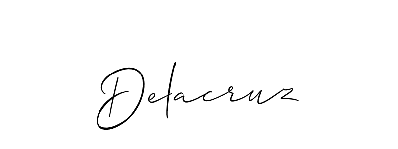Make a short Delacruz signature style. Manage your documents anywhere anytime using Allison_Script. Create and add eSignatures, submit forms, share and send files easily. Delacruz signature style 2 images and pictures png