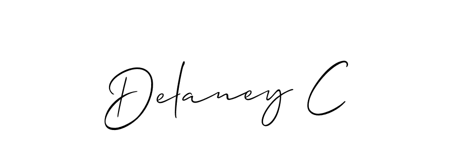 if you are searching for the best signature style for your name Delaney C. so please give up your signature search. here we have designed multiple signature styles  using Allison_Script. Delaney C signature style 2 images and pictures png