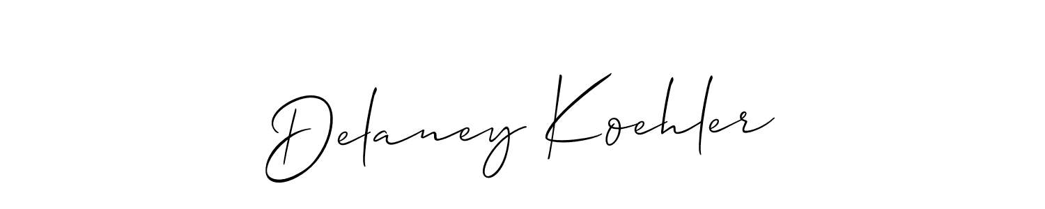 Check out images of Autograph of Delaney Koehler name. Actor Delaney Koehler Signature Style. Allison_Script is a professional sign style online. Delaney Koehler signature style 2 images and pictures png
