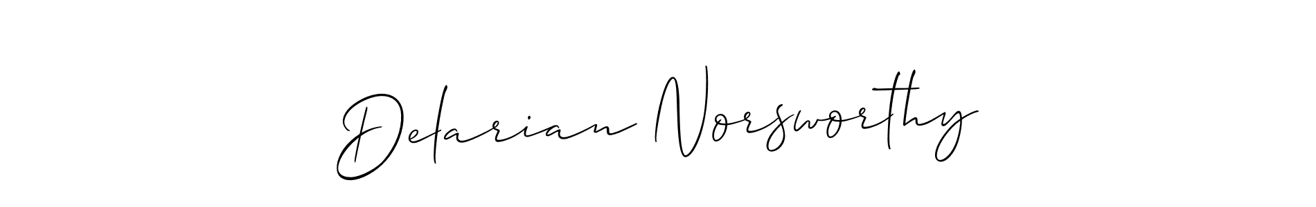 This is the best signature style for the Delarian Norsworthy name. Also you like these signature font (Allison_Script). Mix name signature. Delarian Norsworthy signature style 2 images and pictures png