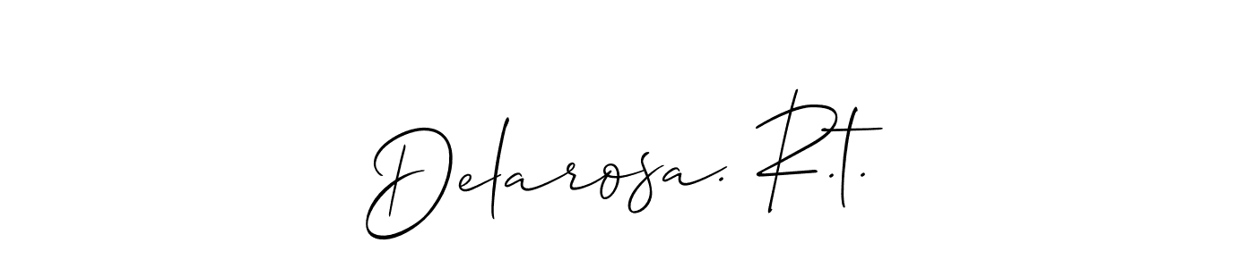 How to make Delarosa. R.t. signature? Allison_Script is a professional autograph style. Create handwritten signature for Delarosa. R.t. name. Delarosa. R.t. signature style 2 images and pictures png