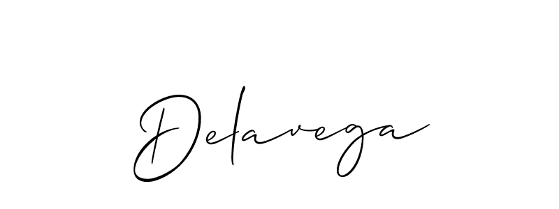 Design your own signature with our free online signature maker. With this signature software, you can create a handwritten (Allison_Script) signature for name Delavega. Delavega signature style 2 images and pictures png