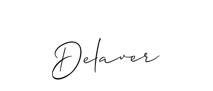 Make a beautiful signature design for name Delaver. Use this online signature maker to create a handwritten signature for free. Delaver signature style 2 images and pictures png