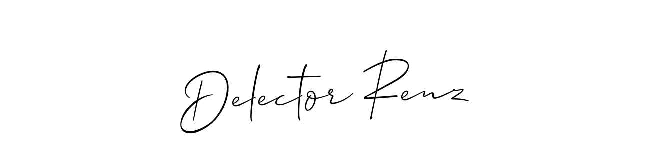 Also we have Delector Renz name is the best signature style. Create professional handwritten signature collection using Allison_Script autograph style. Delector Renz signature style 2 images and pictures png