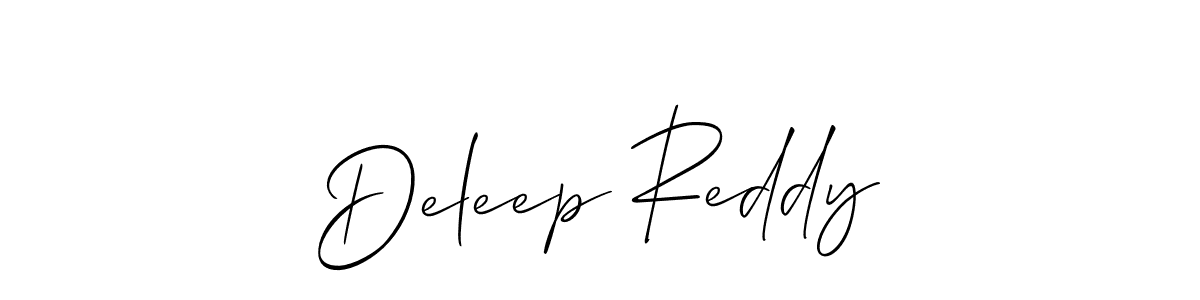 Best and Professional Signature Style for Deleep Reddy. Allison_Script Best Signature Style Collection. Deleep Reddy signature style 2 images and pictures png