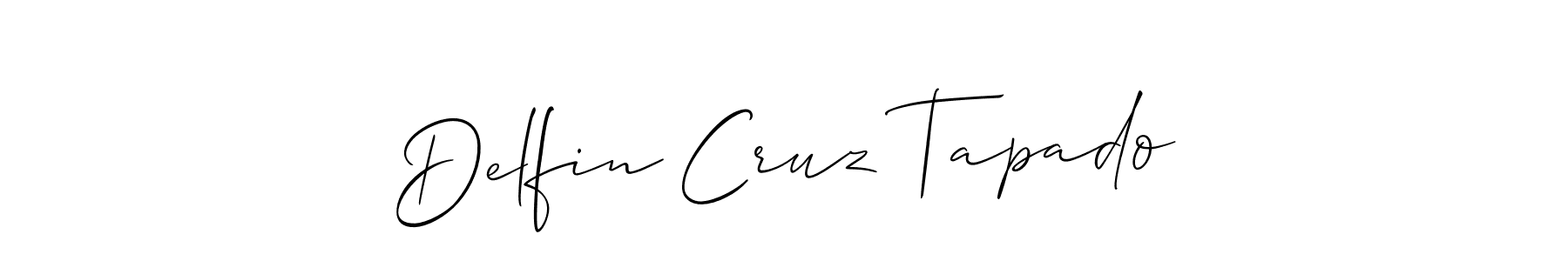 Here are the top 10 professional signature styles for the name Delfin Cruz Tapado. These are the best autograph styles you can use for your name. Delfin Cruz Tapado signature style 2 images and pictures png