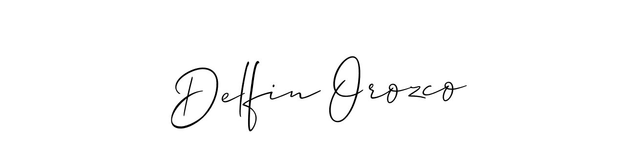 Design your own signature with our free online signature maker. With this signature software, you can create a handwritten (Allison_Script) signature for name Delfin Orozco. Delfin Orozco signature style 2 images and pictures png