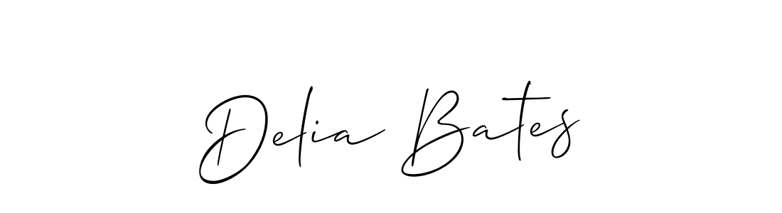 Use a signature maker to create a handwritten signature online. With this signature software, you can design (Allison_Script) your own signature for name Delia Bates. Delia Bates signature style 2 images and pictures png