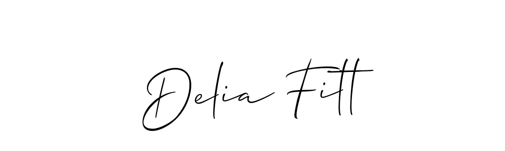 Similarly Allison_Script is the best handwritten signature design. Signature creator online .You can use it as an online autograph creator for name Delia Fitt. Delia Fitt signature style 2 images and pictures png