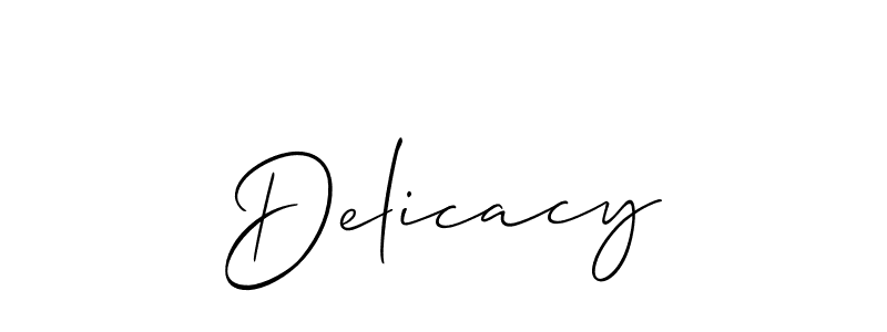 How to Draw Delicacy signature style? Allison_Script is a latest design signature styles for name Delicacy. Delicacy signature style 2 images and pictures png