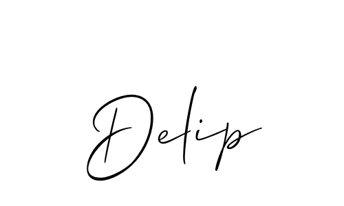 How to Draw Delip signature style? Allison_Script is a latest design signature styles for name Delip. Delip signature style 2 images and pictures png