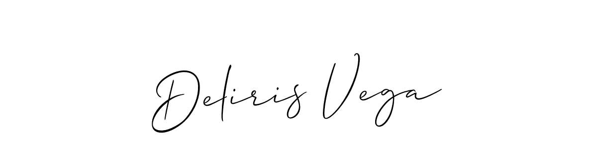 See photos of Deliris Vega official signature by Spectra . Check more albums & portfolios. Read reviews & check more about Allison_Script font. Deliris Vega signature style 2 images and pictures png