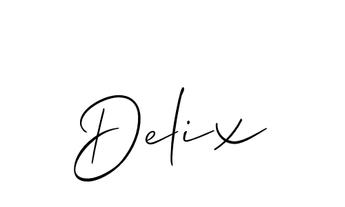 Make a beautiful signature design for name Delix. Use this online signature maker to create a handwritten signature for free. Delix signature style 2 images and pictures png