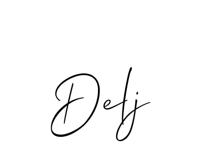 How to Draw Delj signature style? Allison_Script is a latest design signature styles for name Delj. Delj signature style 2 images and pictures png