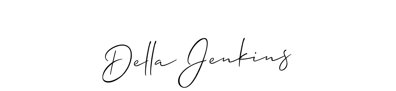 Design your own signature with our free online signature maker. With this signature software, you can create a handwritten (Allison_Script) signature for name Della Jenkins. Della Jenkins signature style 2 images and pictures png