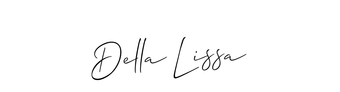 Make a beautiful signature design for name Della Lissa. Use this online signature maker to create a handwritten signature for free. Della Lissa signature style 2 images and pictures png