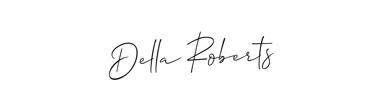 Make a beautiful signature design for name Della Roberts. Use this online signature maker to create a handwritten signature for free. Della Roberts signature style 2 images and pictures png