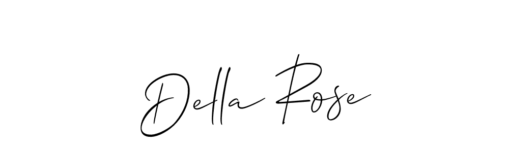 How to make Della Rose signature? Allison_Script is a professional autograph style. Create handwritten signature for Della Rose name. Della Rose signature style 2 images and pictures png