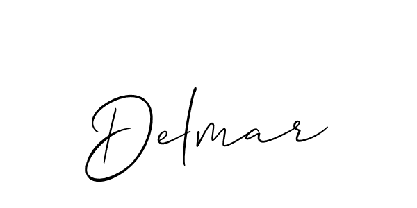 Best and Professional Signature Style for Delmar. Allison_Script Best Signature Style Collection. Delmar signature style 2 images and pictures png