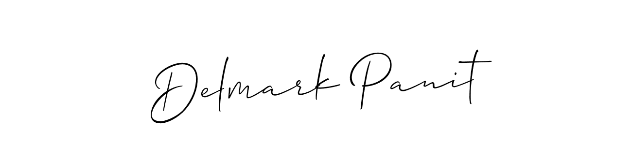 Create a beautiful signature design for name Delmark Panit. With this signature (Allison_Script) fonts, you can make a handwritten signature for free. Delmark Panit signature style 2 images and pictures png