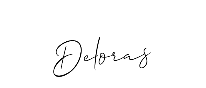 Also You can easily find your signature by using the search form. We will create Deloras name handwritten signature images for you free of cost using Allison_Script sign style. Deloras signature style 2 images and pictures png