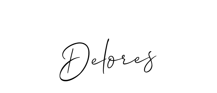 How to Draw Delores signature style? Allison_Script is a latest design signature styles for name Delores. Delores signature style 2 images and pictures png