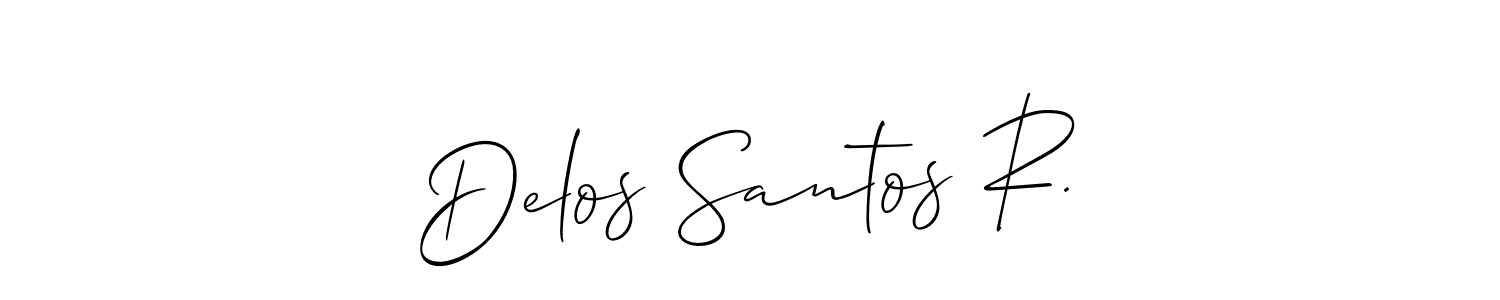 How to make Delos Santos R. signature? Allison_Script is a professional autograph style. Create handwritten signature for Delos Santos R. name. Delos Santos R. signature style 2 images and pictures png