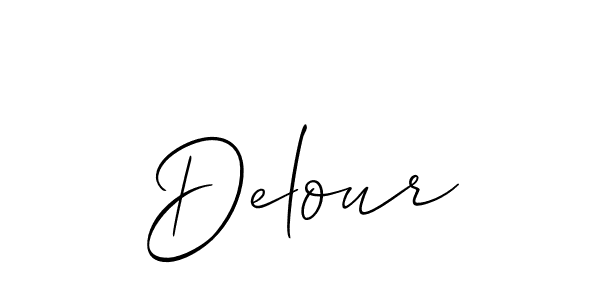 Also You can easily find your signature by using the search form. We will create Delour name handwritten signature images for you free of cost using Allison_Script sign style. Delour signature style 2 images and pictures png