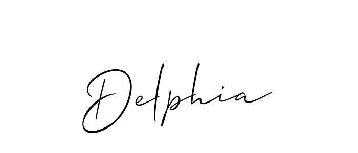 Best and Professional Signature Style for Delphia. Allison_Script Best Signature Style Collection. Delphia signature style 2 images and pictures png
