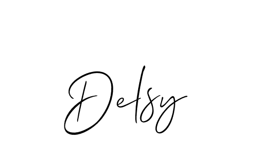 Create a beautiful signature design for name Delsy. With this signature (Allison_Script) fonts, you can make a handwritten signature for free. Delsy signature style 2 images and pictures png