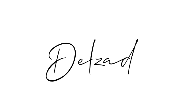 Make a beautiful signature design for name Delzad. With this signature (Allison_Script) style, you can create a handwritten signature for free. Delzad signature style 2 images and pictures png