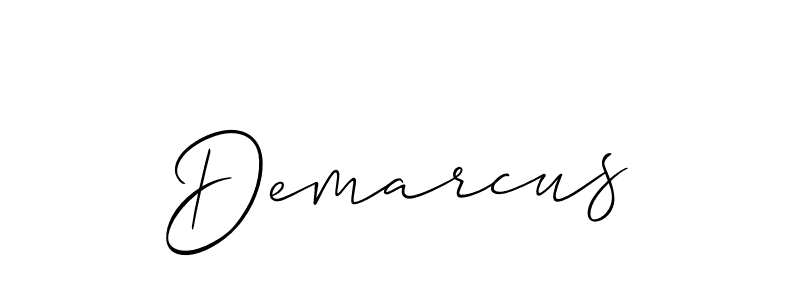 The best way (Allison_Script) to make a short signature is to pick only two or three words in your name. The name Demarcus include a total of six letters. For converting this name. Demarcus signature style 2 images and pictures png