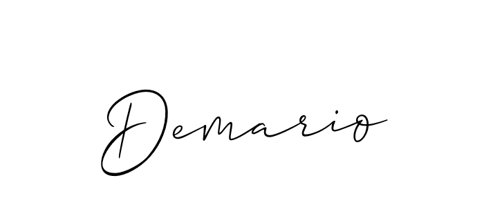 Best and Professional Signature Style for Demario. Allison_Script Best Signature Style Collection. Demario signature style 2 images and pictures png