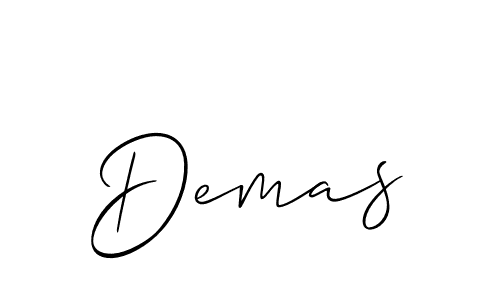 Create a beautiful signature design for name Demas. With this signature (Allison_Script) fonts, you can make a handwritten signature for free. Demas signature style 2 images and pictures png