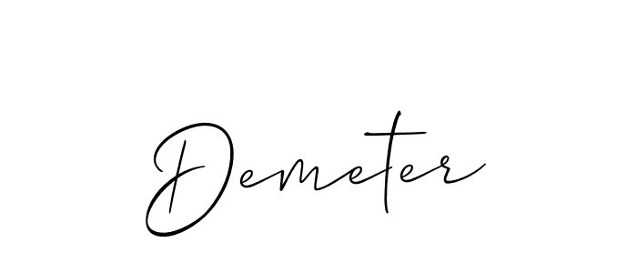 Best and Professional Signature Style for Demeter. Allison_Script Best Signature Style Collection. Demeter signature style 2 images and pictures png